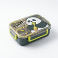 Panda Kids Lunch Box 3 Compartment Leakproof with Transparent Lid -