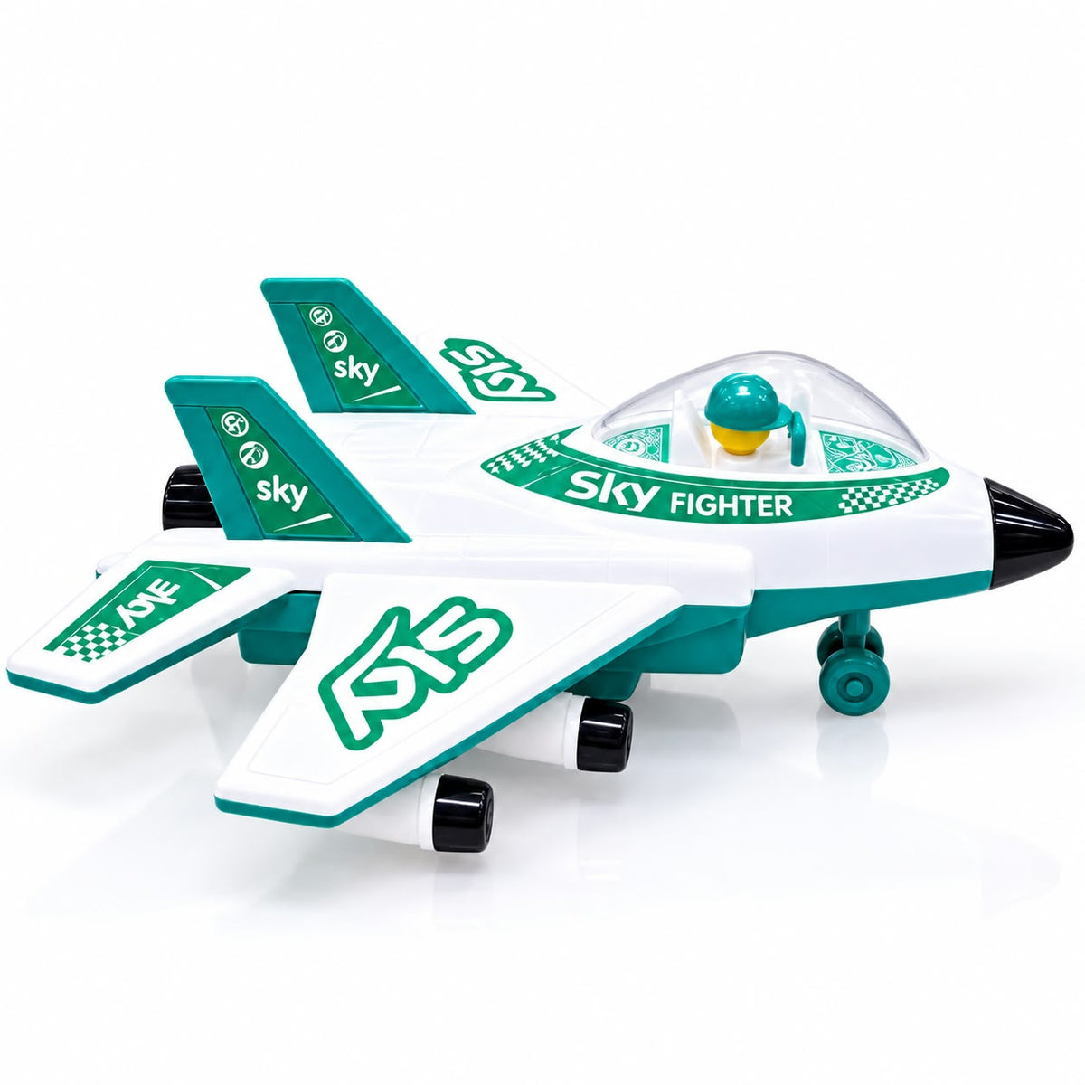 Wow Airways Friction Powered Toy Airplane for Kids 3+ Years with Zoo-Zoo Sound | Push & Go Aeroplane Toy Plane | Big Size Aircraft Toy for Boys & Girls Airplane Model Brand: Generic
