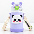 Seaygift Kid Children Outdoor Sports Portable Vacuum Insulation Cup Cute Panda Gift Stainless Steel Thermal Flask Water Bottle
