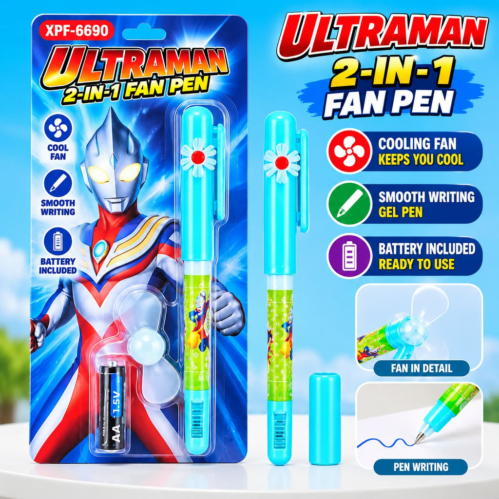 ids Fan Pen, Fan Ballpen With Battery Imported Made