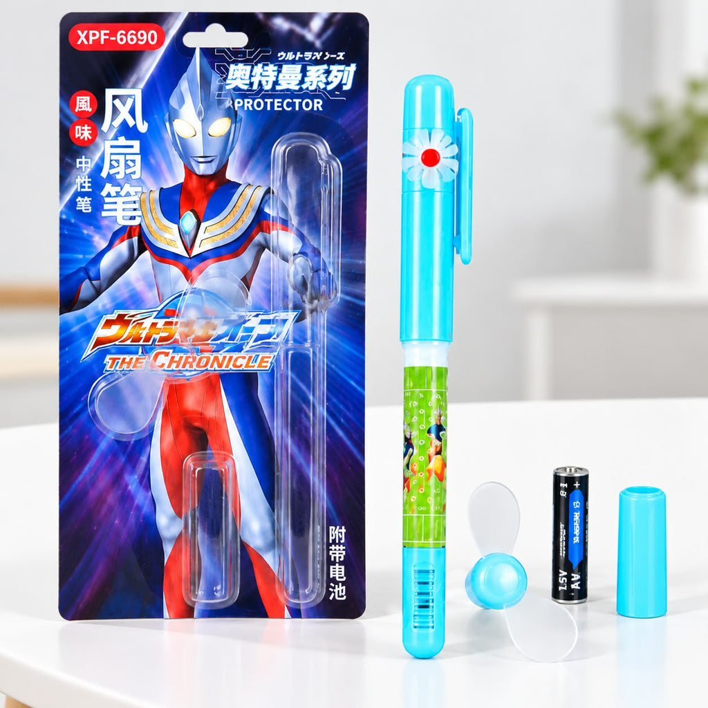 ids Fan Pen, Fan Ballpen With Battery Imported Made